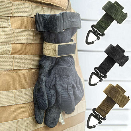 Multi-purpose Nylon Gloves Hook Work Gloves Safety Clip Molle Accessories  