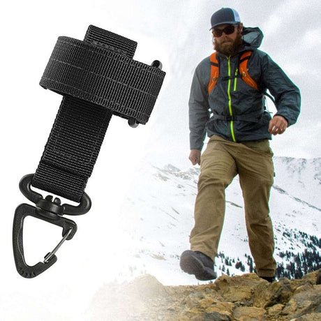 Multi-purpose Nylon Gloves Hook Work Gloves Safety Clip Molle Accessories  