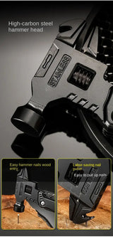 Multitool Pliers  Hammer Adjustable Spanner Stainless Steel Multi-tools  