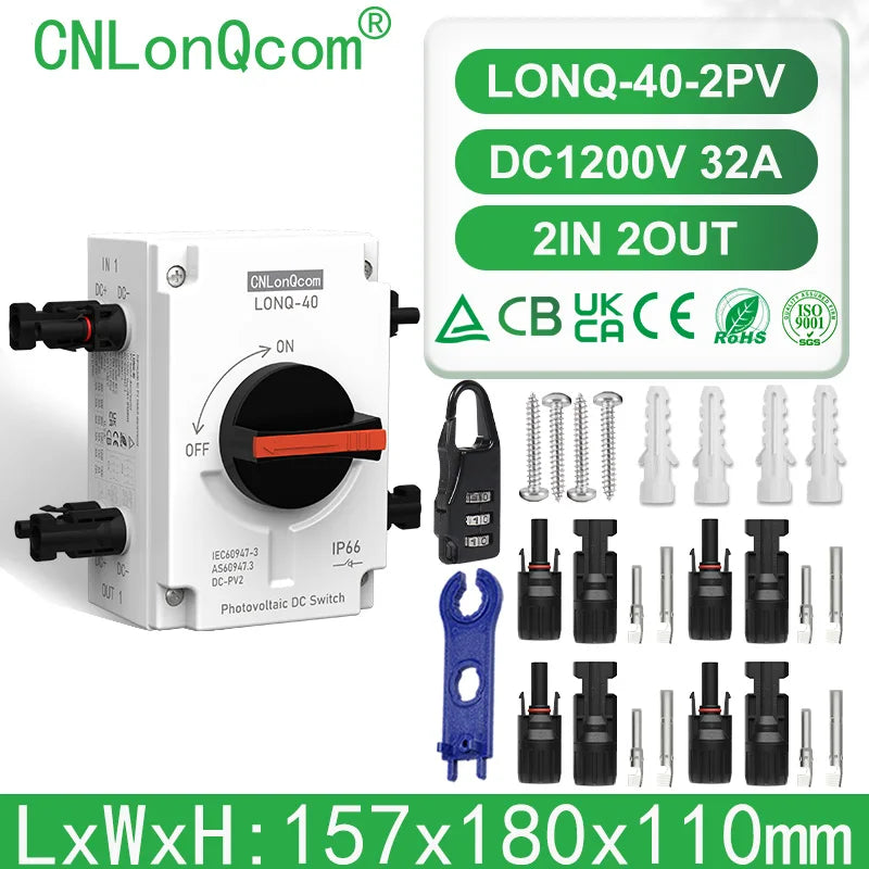 PV Solar Photovaltaic Disconnect Switch Isolator electrical supplys  