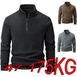 Polar Fleece Stand-up Collar Half-zipper L-9XL Large Size Outdoor Shirts & Tops  