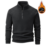 Polar Fleece Stand-up Collar Half-zipper L-9XL Large Size Outdoor Shirts & Tops  