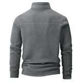 Polar Fleece Stand-up Collar Half-zipper L-9XL Large Size Outdoor Shirts & Tops  