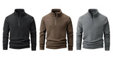 Polar Fleece Stand-up Collar Half-zipper L-9XL Large Size Outdoor Shirts & Tops  
