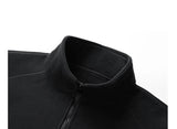 Polar Fleece Stand-up Collar Half-zipper L-9XL Large Size Outdoor Shirts & Tops  