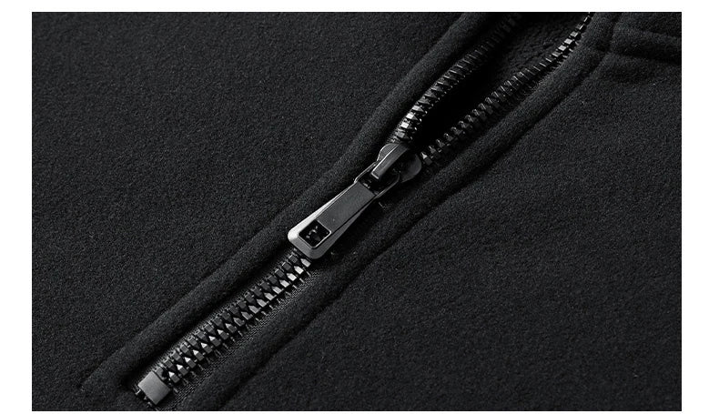 Polar Fleece Stand-up Collar Half-zipper L-9XL Large Size Outdoor Shirts & Tops  