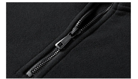 Polar Fleece Stand-up Collar Half-zipper L-9XL Large Size Outdoor Shirts & Tops  