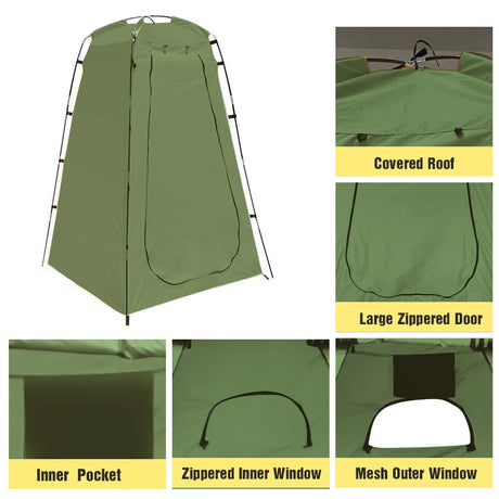 Portable Privacy Shower Tent Waterproof Changing Room Shelter Camping Equipment  