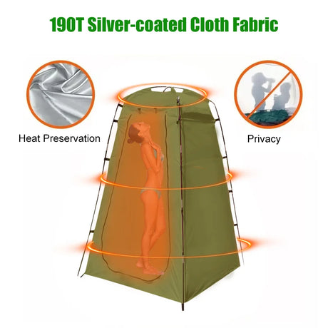 Portable Privacy Shower Tent Waterproof Changing Room Shelter Camping Equipment  