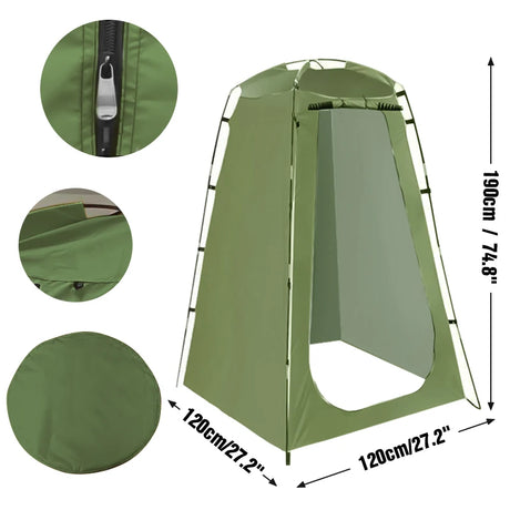 Portable Privacy Shower Tent Waterproof Changing Room Shelter Camping Equipment  