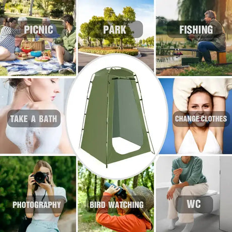 Portable Privacy Shower Tent Waterproof Changing Room Shelter Camping Equipment  