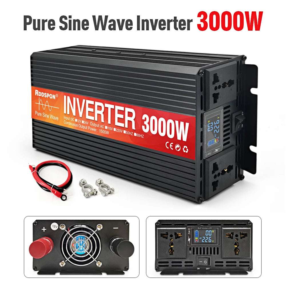 Pure Sine Wave Inverter 3kw, 4kw & 5kw Peak Power  DC 12V 24V pure sine inverter  