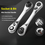 Quick Release Hex Head & Socket 1/4 inch Double Ended Ratchet tools  