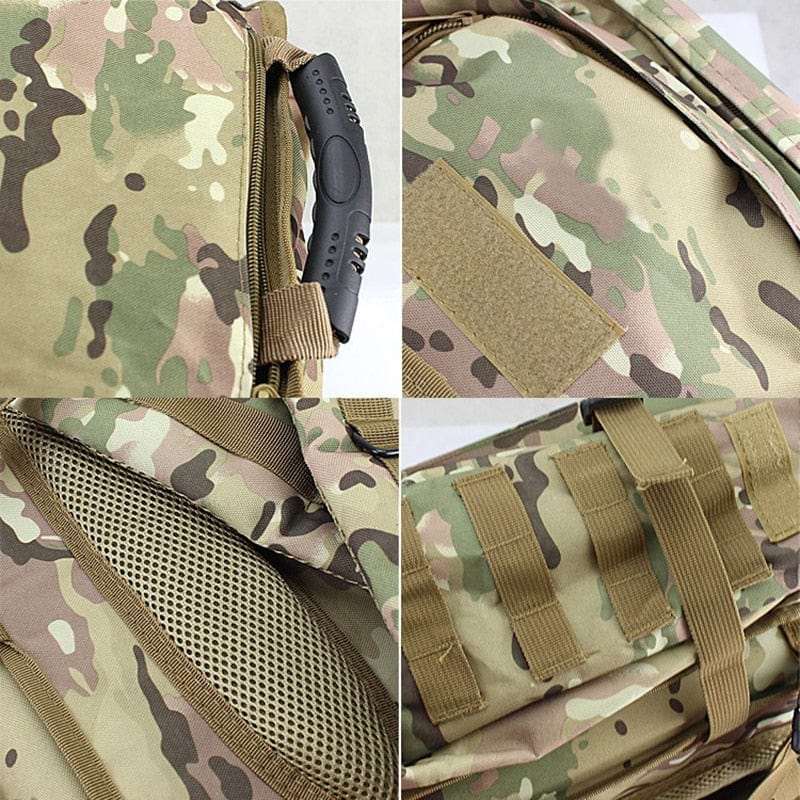 Rugged 70L Over Night Rifle Shovel Tool Camping Backpack Rifle Accesories  