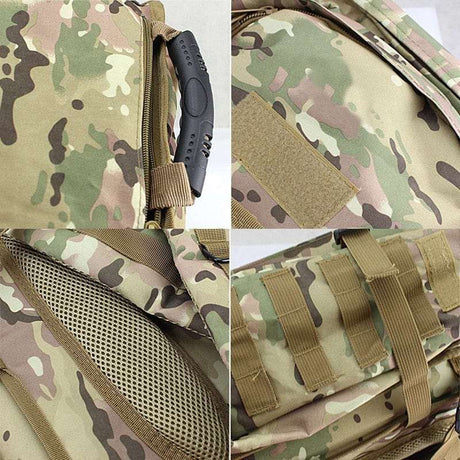 Rugged 70L Over Night Rifle Shovel Tool Camping Backpack Rifle Accesories  