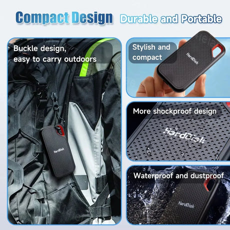 Rugged External SSD Hard Drive (1TB - 256TB) Smart Technology  