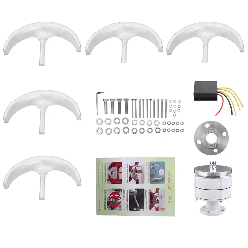 SR Series 1kW, 2kW & 3kW Vetical Wind Turbine Wind Power Vertical  