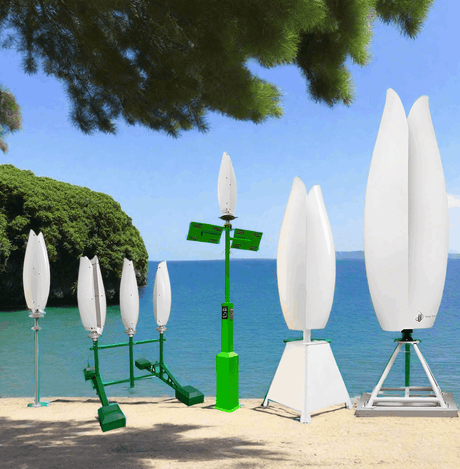 ST-2000 2Kw Vertical Tulip Wind Turbine | Off-Grid Power Generator Wind Power  