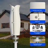 ST-3000 & ST-5000 Flower/Tulip Wind Turbines Wind Power Vertical  