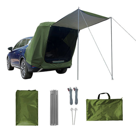 SUV 4x4 Canopy Rear Extension Tent Sun Rain-Proof Car Rear Tent Camping Equipment  