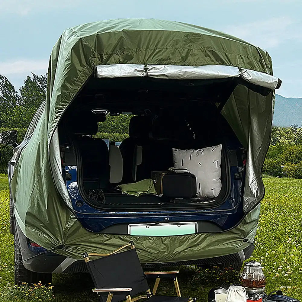 SUV 4x4 Canopy Rear Extension Tent Sun Rain-Proof Car Rear Tent Camping Equipment  
