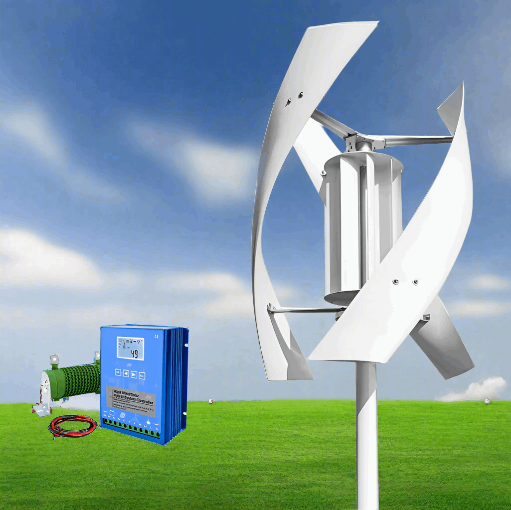 SX Series 5Kw & 10Kw Wind Turbine Hybrid with MPPT with Wi-Fi Controller Wind Power Vertical  