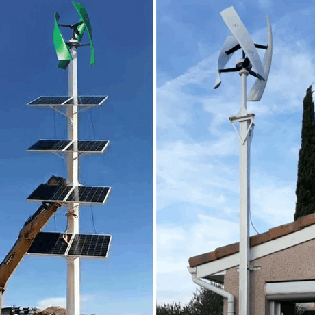 SX Series 5Kw & 10Kw Wind Turbine Hybrid with MPPT with Wi-Fi Controller Wind Power Vertical  