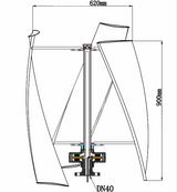 SX Series 5Kw & 10Kw Wind Turbine Hybrid with MPPT with Wi-Fi Controller Wind Power Vertical  