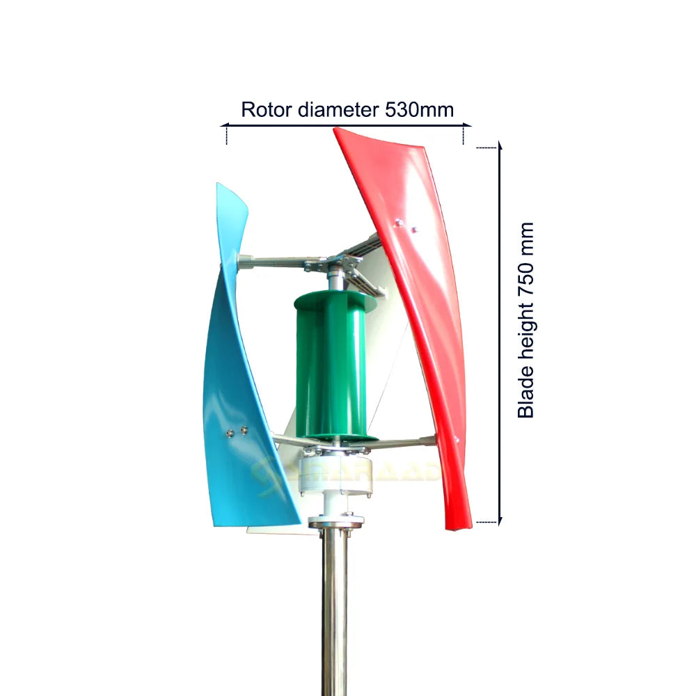 SX2-2000 2Kw Vertical Axis Wind Turbine | Off-Grid Power Wind Power  