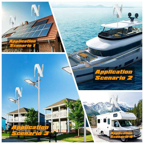 SX2-2000 2Kw Vertical Axis Wind Turbine | Off-Grid Power Wind Power  