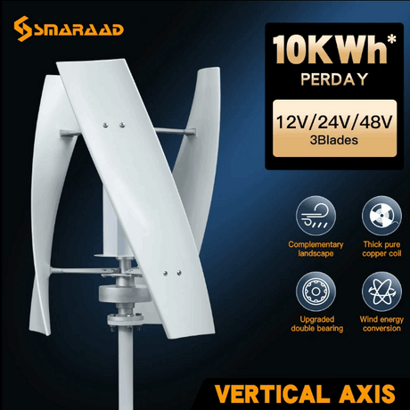 SX2-2000 2Kw Vertical Axis Wind Turbine | Off-Grid Power Wind Power  