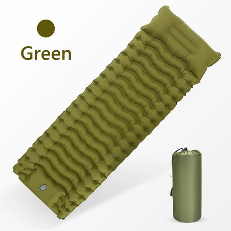 Single Camping Mattress Ultralight Inflatable Built-in Air Pump outdoor equipment  