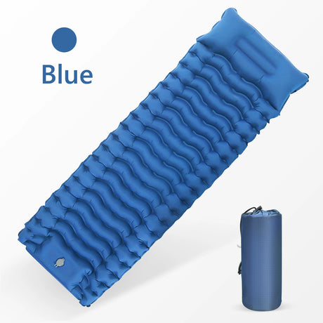 Single Camping Mattress Ultralight Inflatable Built-in Air Pump outdoor equipment  