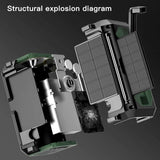 Solar 12000mAh Emergency Radio Charger AM/FM Hand Crank solar power  