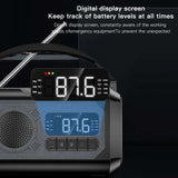 Solar 12000mAh Emergency Radio Charger AM/FM Hand Crank solar power  
