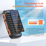 Solar Power Bank 42800mAh Waterproof Portable Charger Powerbank solar power  