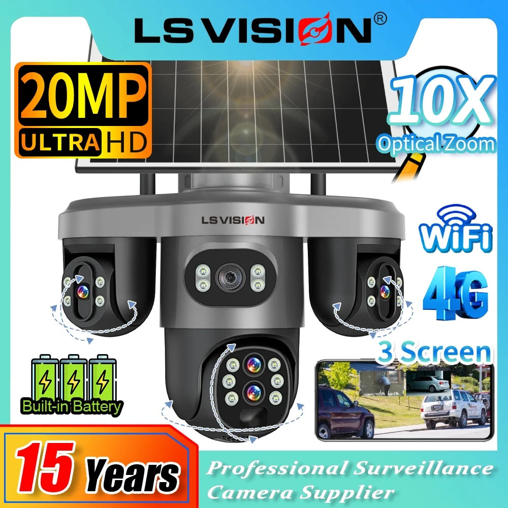 Solar Security Camera WI-FI Auto Tracking Security & Safety  