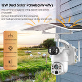 Solar Security Camera WIFI Human Tracking 50X Optical Zoom security systems  