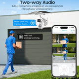Solar Security Camera WIFI Human Tracking 50X Optical Zoom security systems  