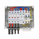 Solar photovoltaic PV Combiner Box With Lightning Protection 2 in 1 out electrical supplys  