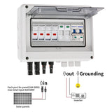 Solar photovoltaic PV Combiner Box With Lightning Protection 2 in 1 out electrical supplys  
