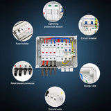 Solar photovoltaic PV Combiner Box With Lightning Protection 2 in 1 out electrical supplys  