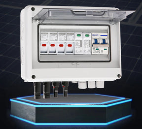 Solar photovoltaic PV Combiner Box With Lightning Protection 2 in 1 out electrical supplys  