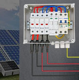 Solar photovoltaic PV Combiner Box With Lightning Protection 2 in 1 out electrical supplys  