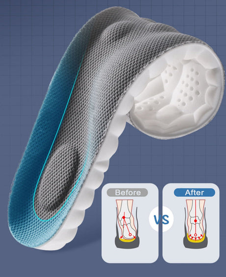 Sport Insoles Shock Absorption Arch Support Health  