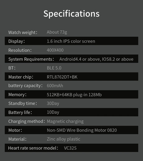 T30 Smart Watch AMOLED Display Outdoor Bluetooth Watchs  