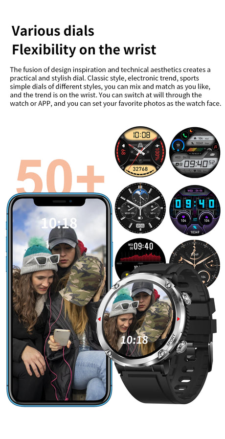 T30 Smart Watch AMOLED Display Outdoor Bluetooth Watchs  