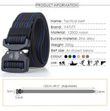 Tactical Belt Strong 1200D Real Nylon Quick Release Outdoor Clothing  