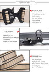 Tactical Belt Strong 1200D Real Nylon Quick Release Outdoor Clothing  