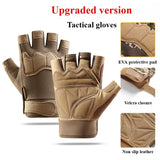 Tactical Gloves Half Finger Outdoor Mountaineering Cycling Wear-resistant Breathable gloves  